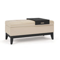 Oregon - Contemporary Storage Ottoman Bench With Tray