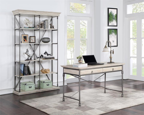 Classic 2 Drawer Desk for Livingroom, Office, Entryway