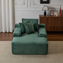 Oversized Chaise Lounge Chair Cozy Cloud Couch With 3 Throw Pillows And Wide Armrest