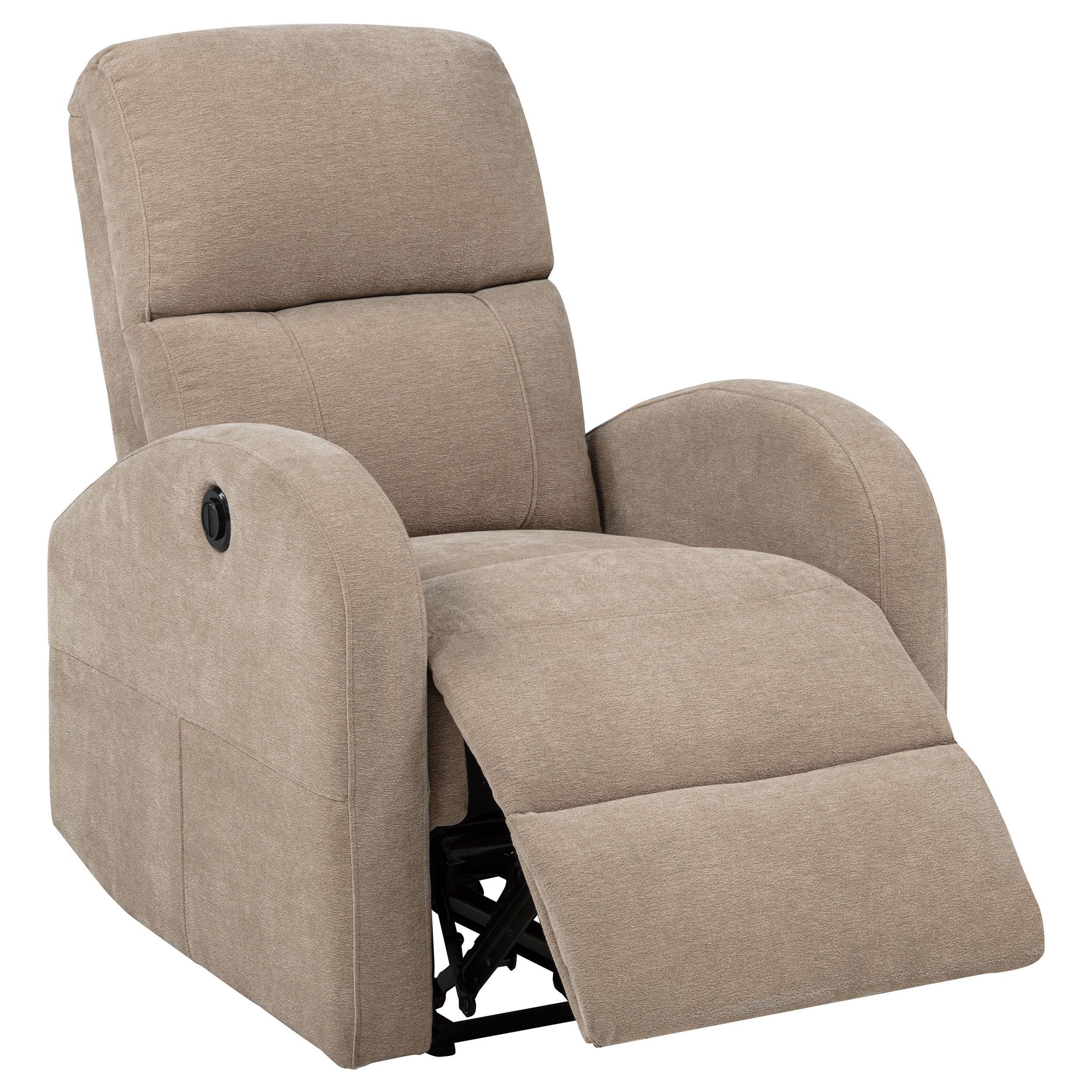 Grant Fabric Upholstered Power Recliner Chair Camel — view 1