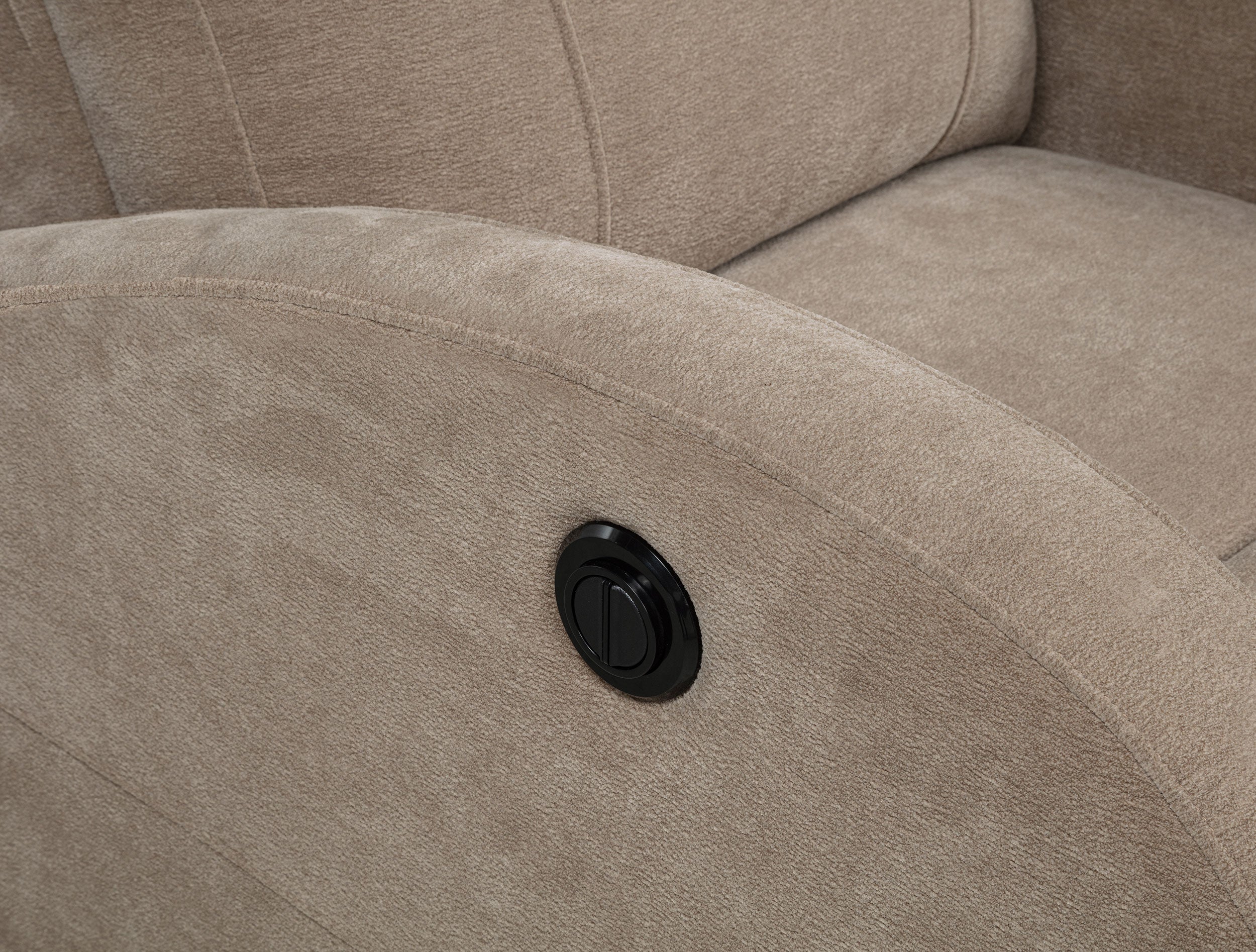 Grant Fabric Upholstered Power Recliner Chair Camel — view 9