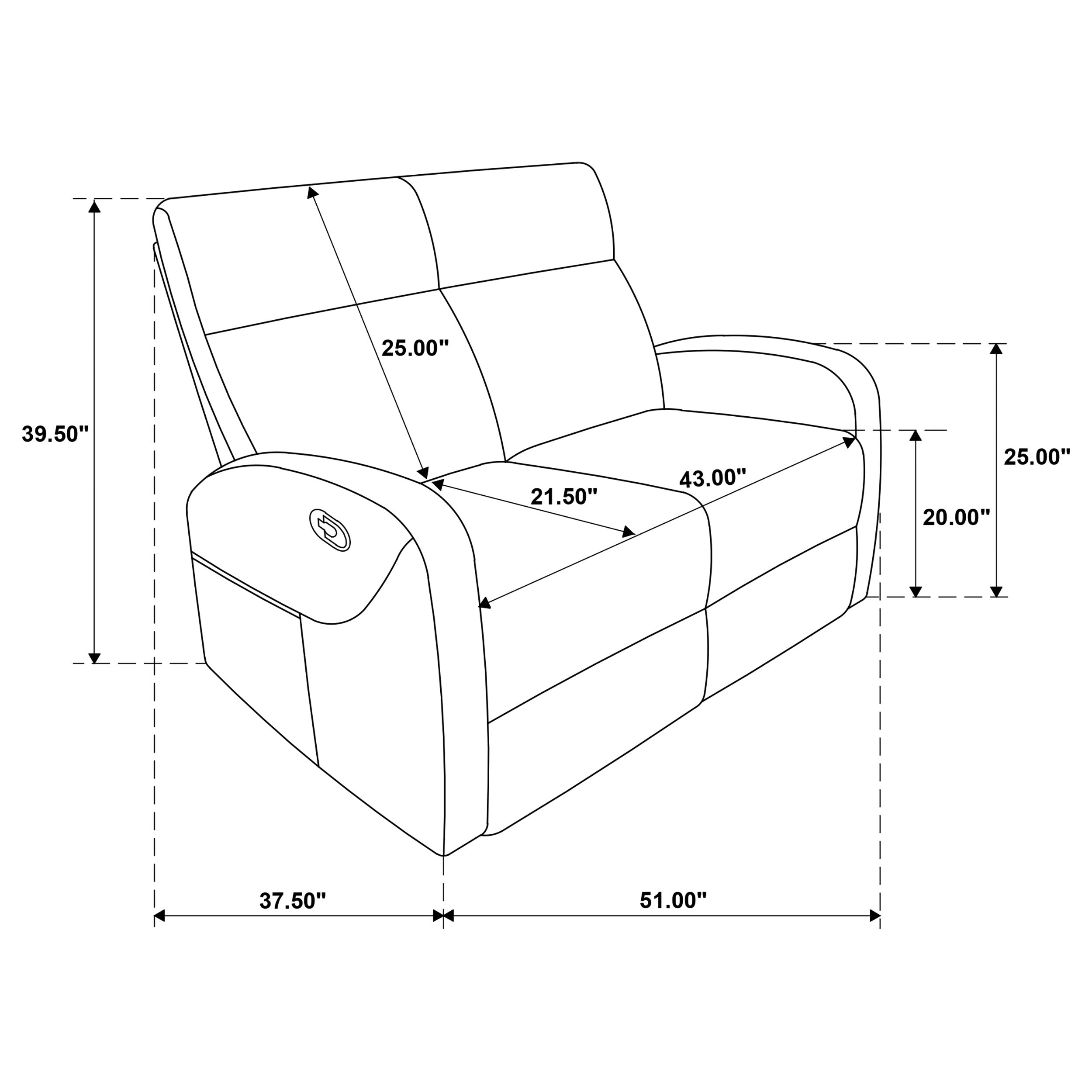 Hamilton Chenille Upholstered Manual Reclining Loveseat Sand — view 11