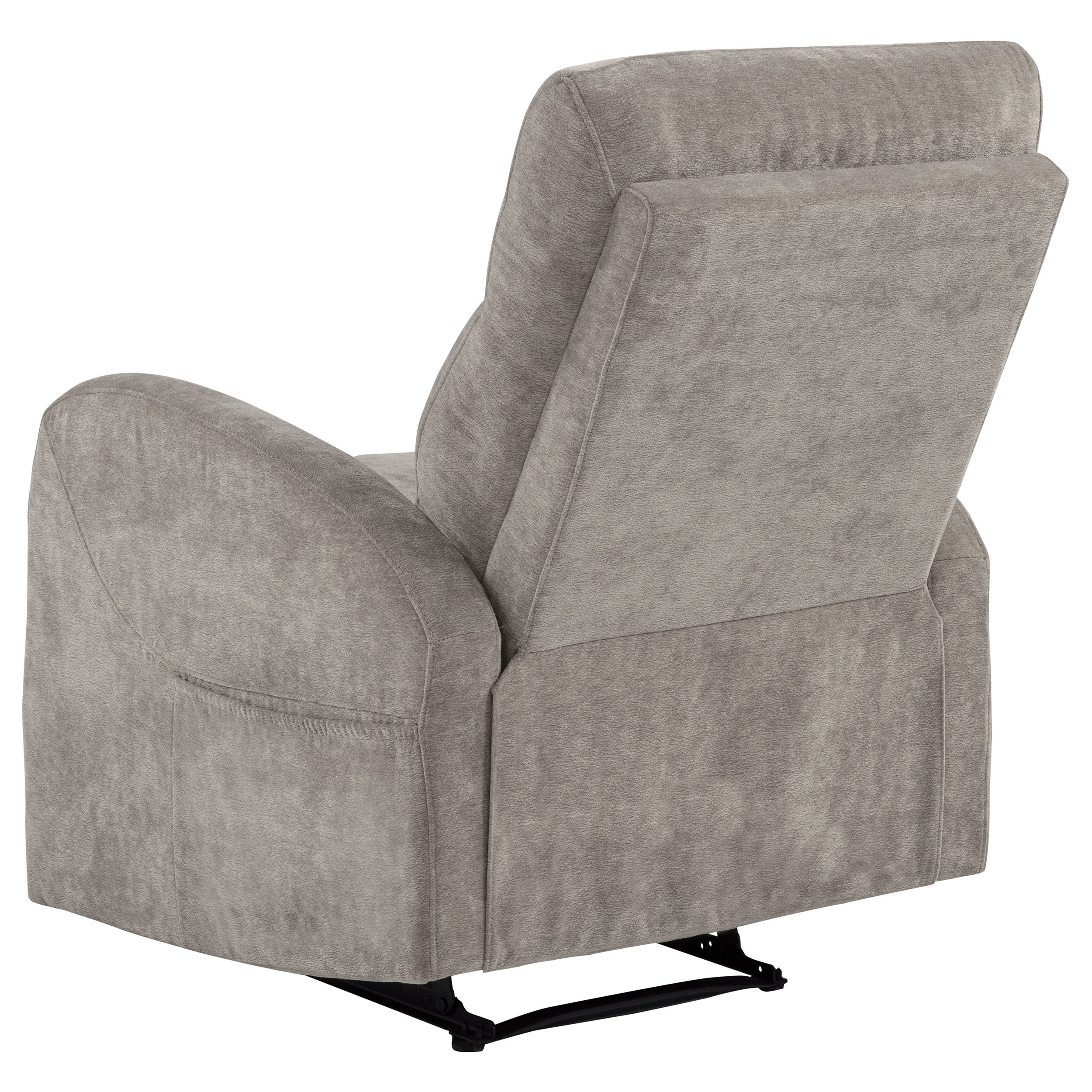 Hamilton Chenille Upholstered Manual Glider Recliner Sand — view 6