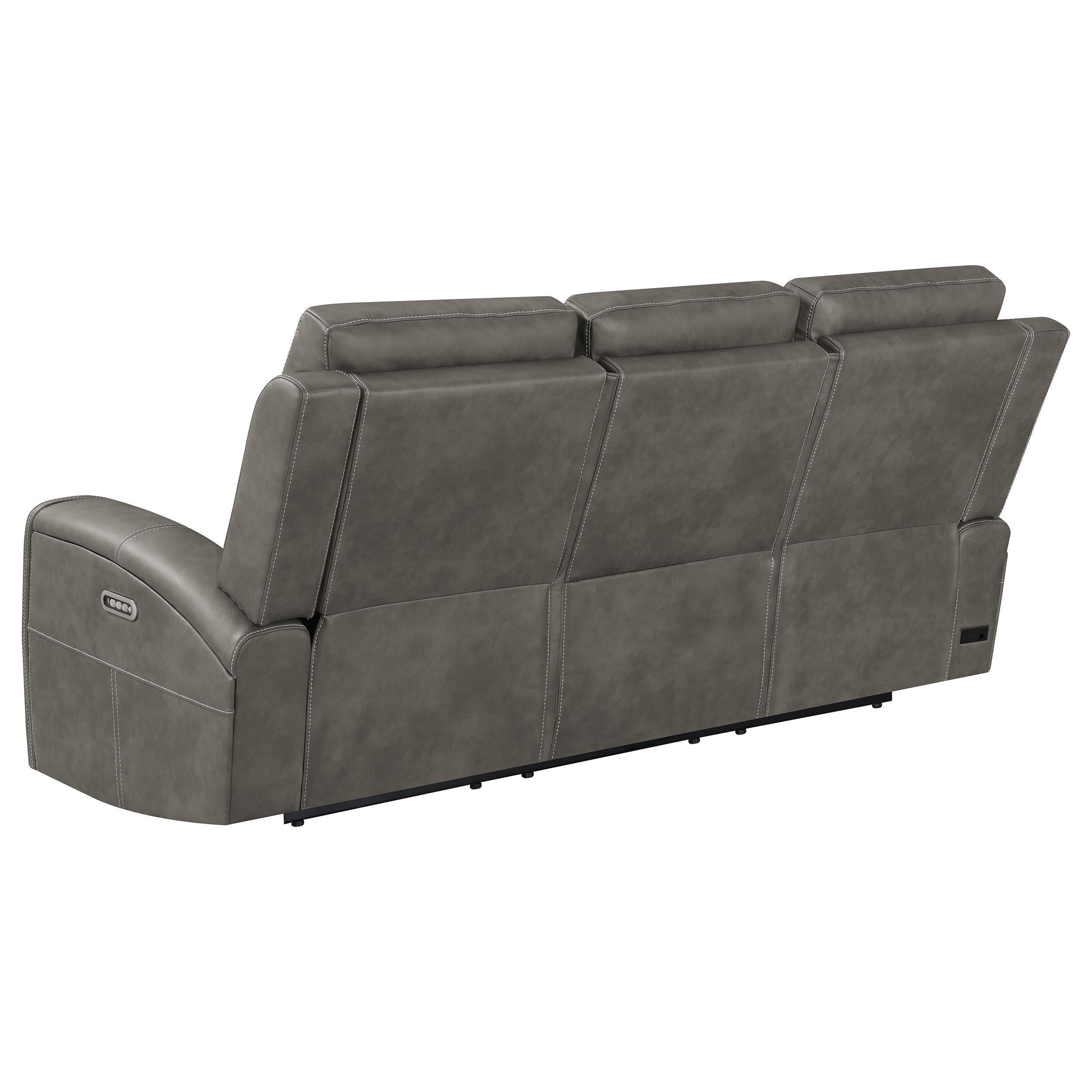 Brickston 2-piece Triple Power Reclining Sofa Set Charcoal — view 5