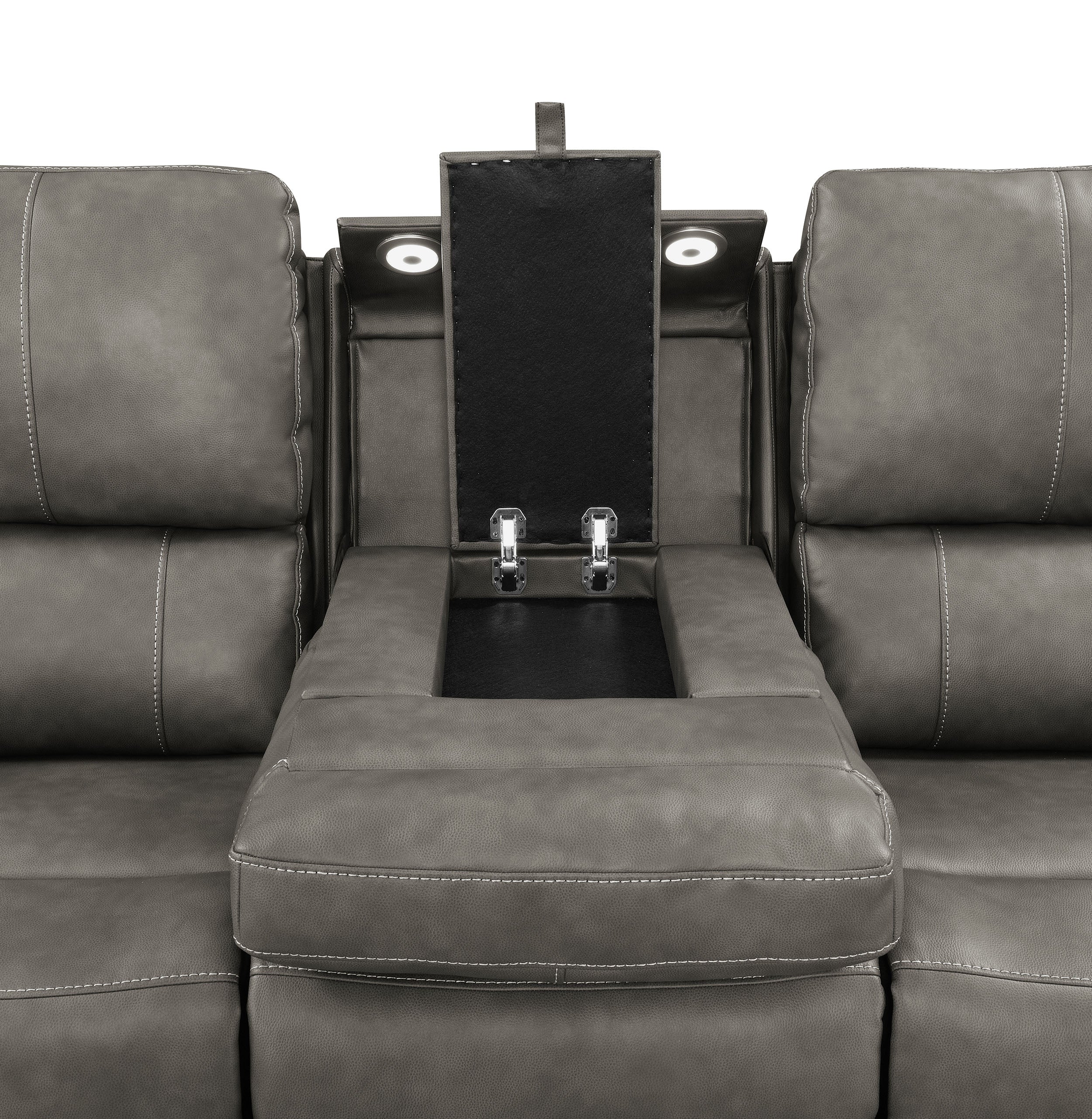 Brickston 2-piece Triple Power Reclining Sofa Set Charcoal — view 10