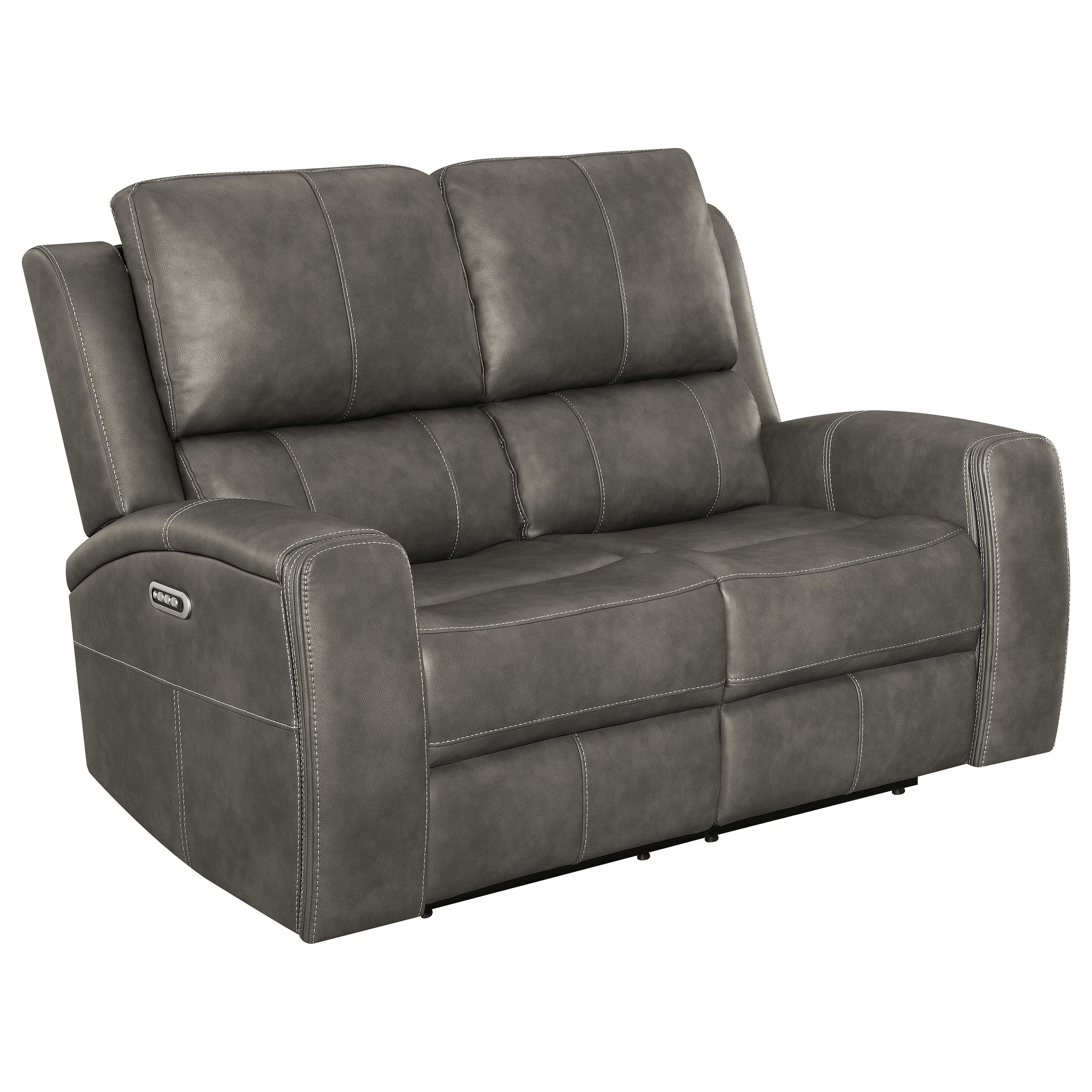 Brickston 3-piece Triple Power Reclining Sofa Set Charcoal — view 5