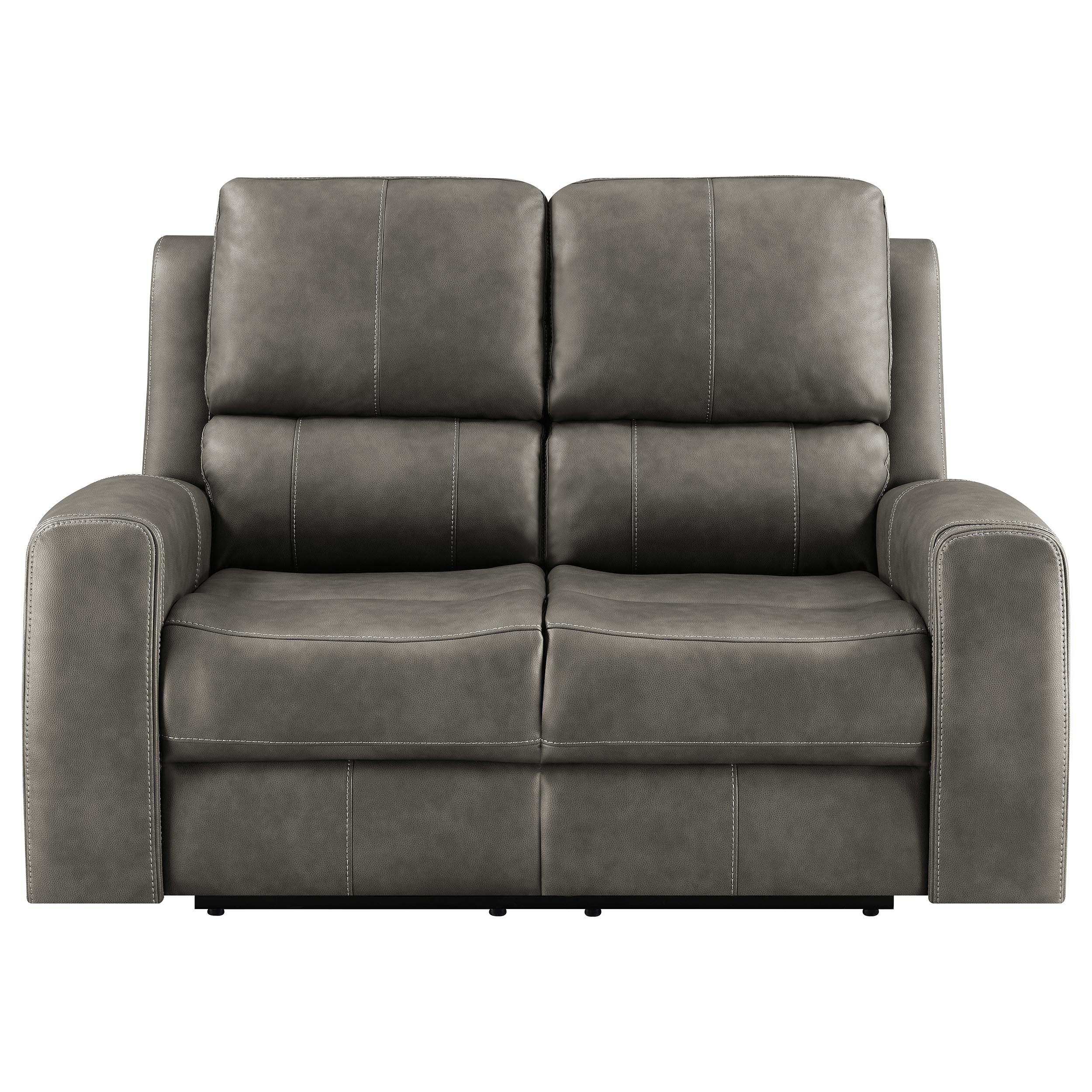 Brickston Triple Power Reclining Loveseat Charcoal — view 5