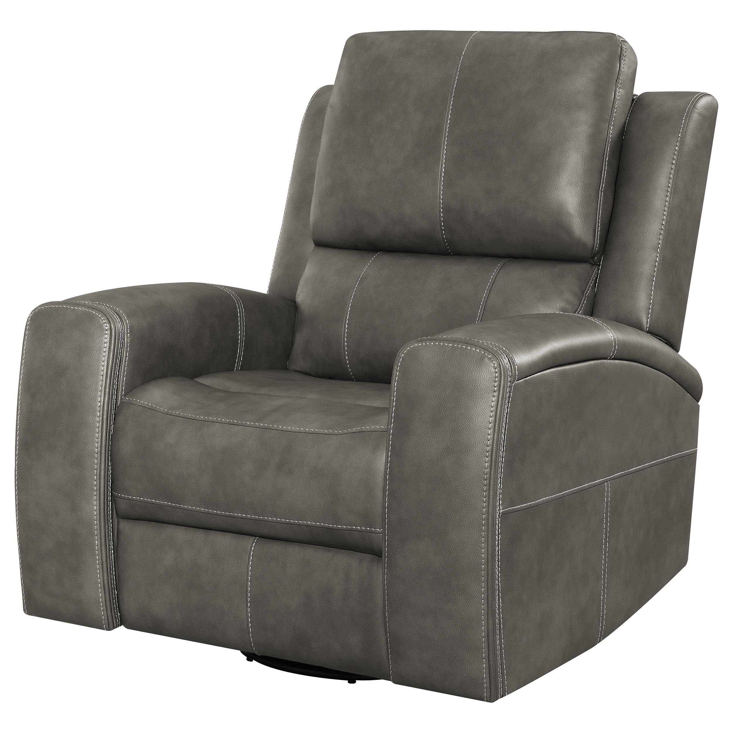 Brickston Triple Power Swivel Glider Recliner Charcoal — view 6