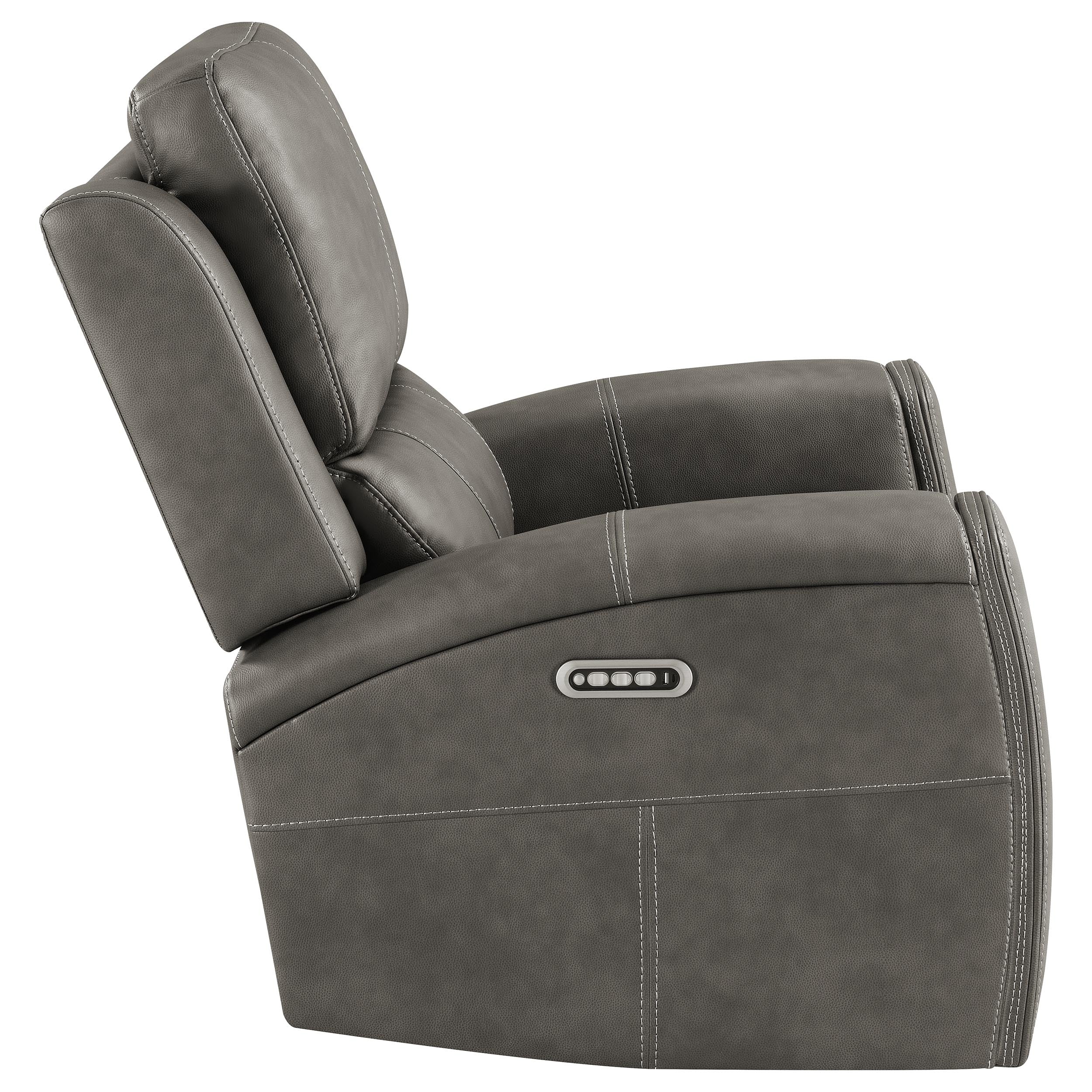 Brickston Triple Power Swivel Glider Recliner Charcoal — view 10