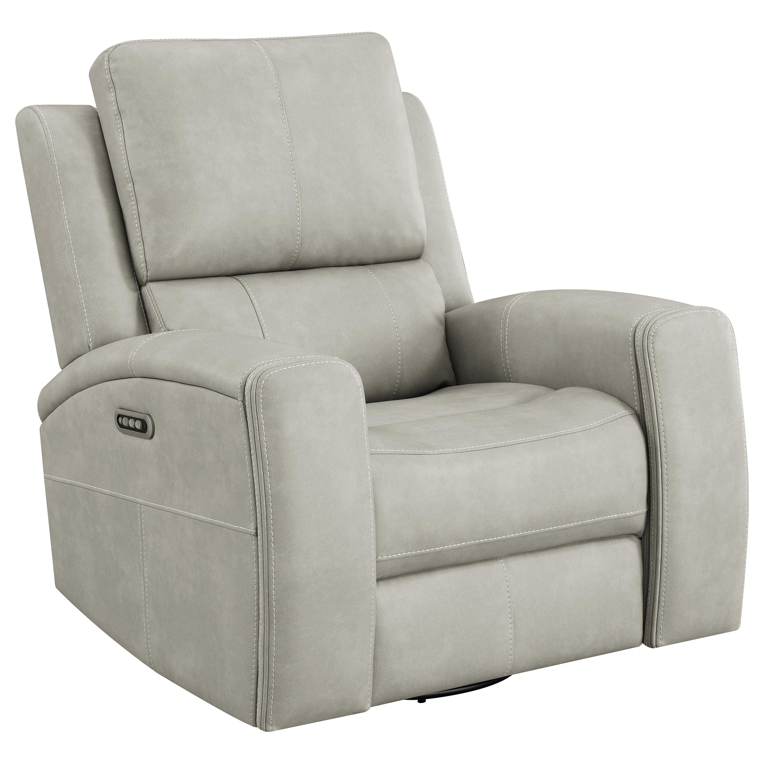 Brickston 3-piece Triple Power Reclining Sofa Set Grey — view 7