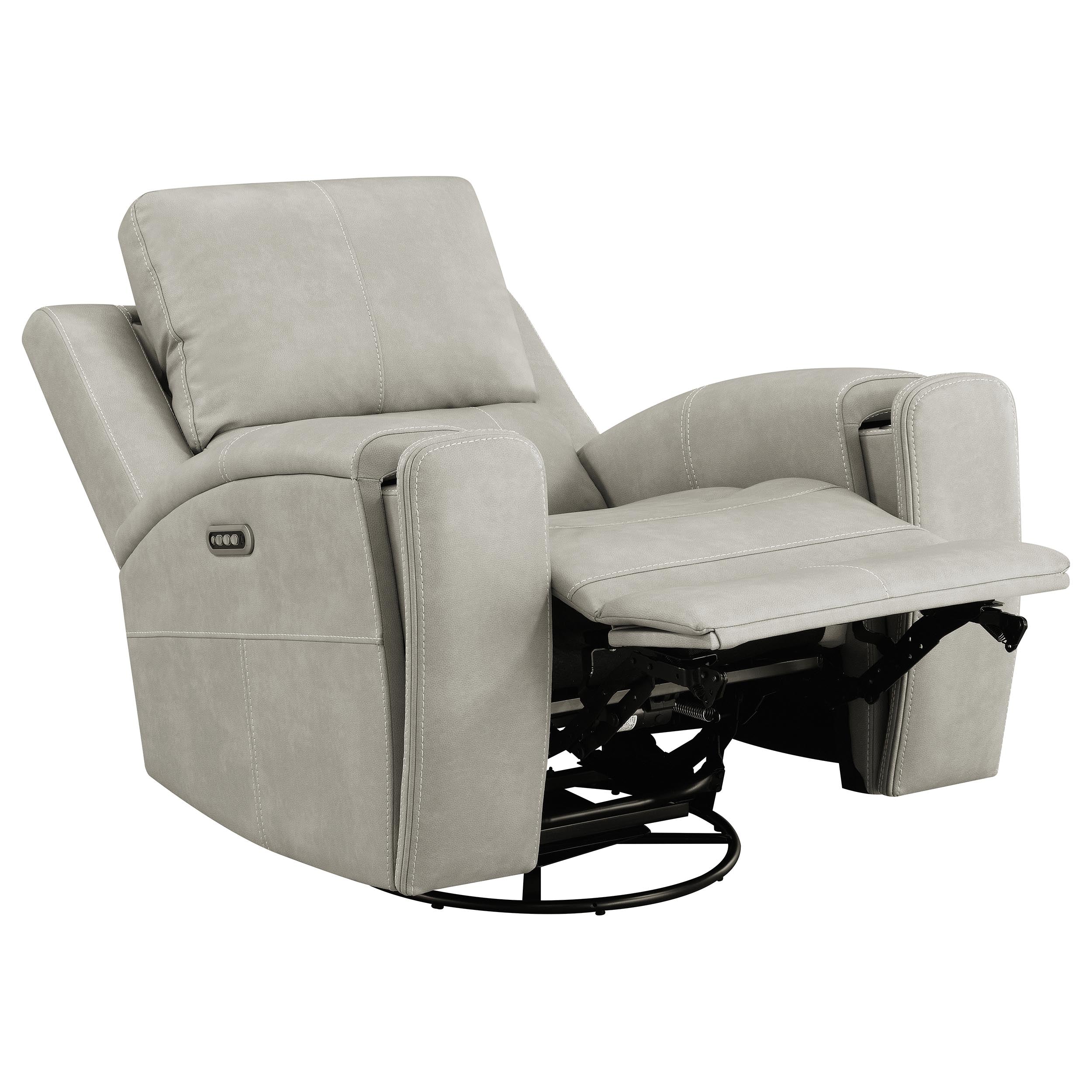 Brickston 3-piece Triple Power Reclining Sofa Set Grey — view 8