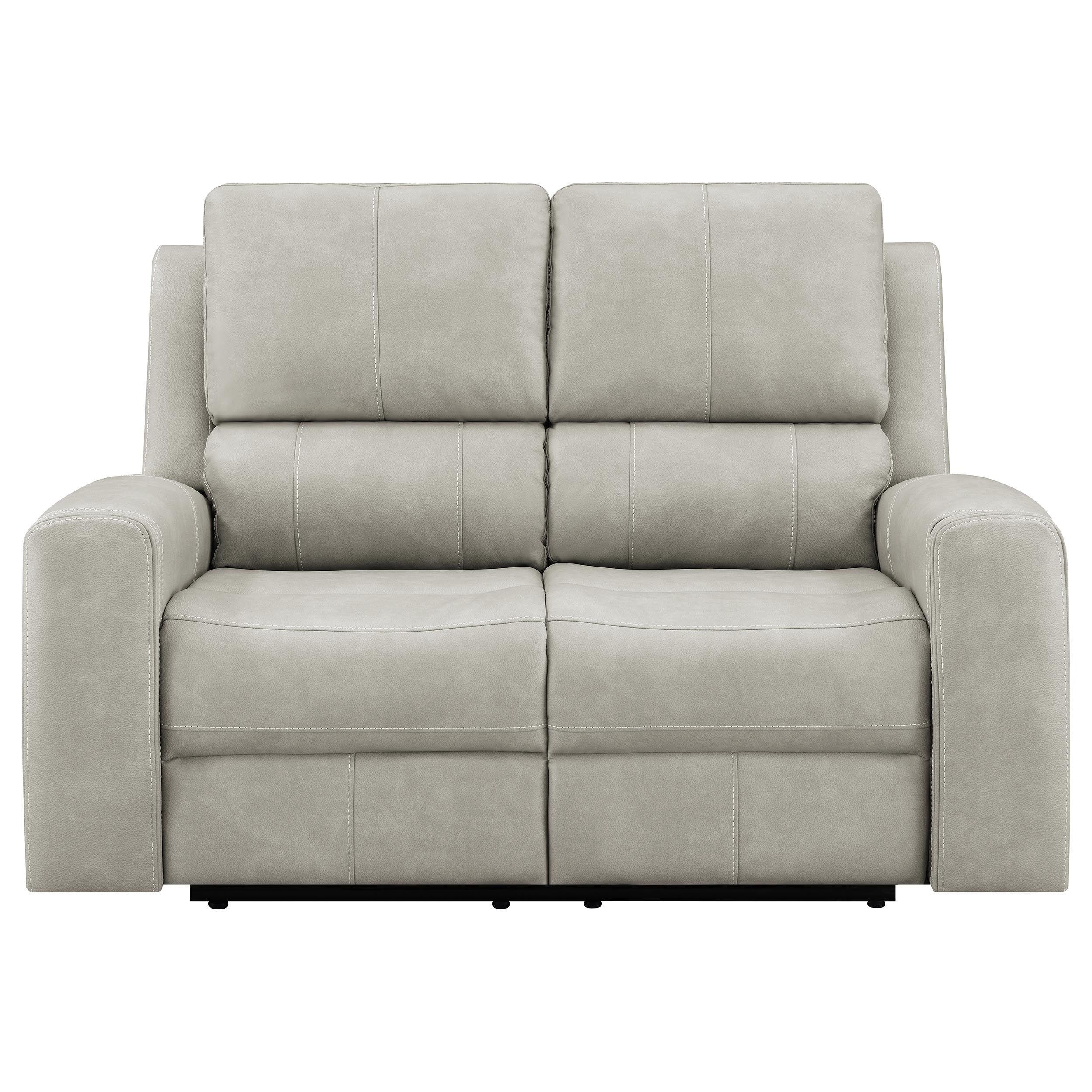 Brickston Triple Power Reclining Loveseat Grey — view 5