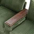 Modern 4 Seater Corduroy Sofa Couch With USB Ports And Hidden Storage
