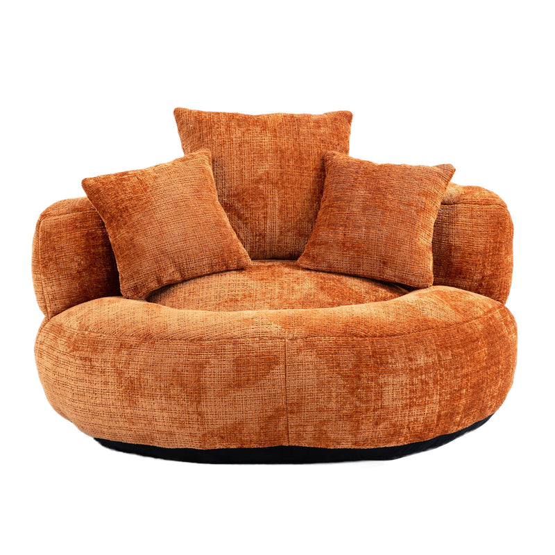 Lazy Sofa High Back Bean Bag Chair Couch With 3 Pillows