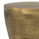 Cavan - Cast Aluminum Side Table - Antique Brass