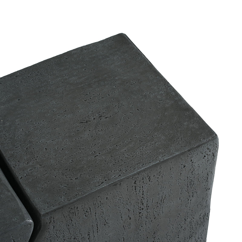 Rectangular Outdoor Indoor Accent Side Table (Set of 2)