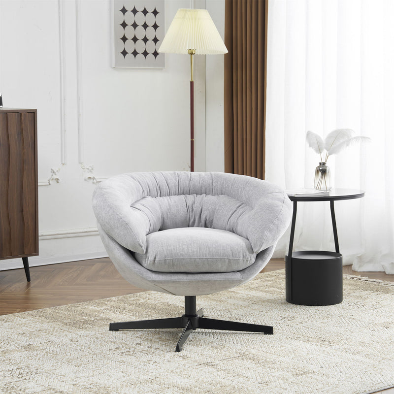 Modern Chenille Office Chair With 360 Degree Swivel
