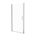 Bi-Fold Semi-Frameless Shower Doors In Matte With Clear Glass