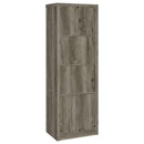 Burke - 3-Shelf Engineered Wood Media Tower - Gray Driftwood - Atlantic Fine Furniture Inc