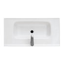 Modern Freestanding Bathroom Vanity With Ceramic Sink, Hot And Cold Faucet, Storage Cabinet & Open Shelf