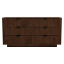 Lola - Mid-Century Modern Dresser With 6 Drawers - Dark Brown