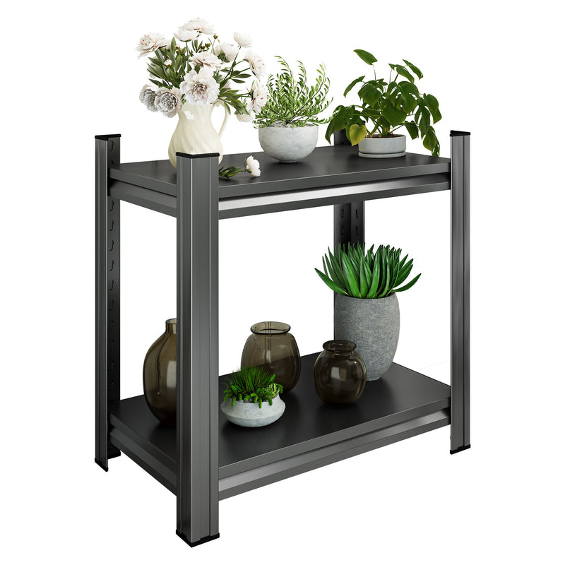 Adjustable Divider Shelf, Bookcase, Office Vertical Storage Rack - Black