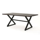 Rolando - Outdoor Aluminum Dining Table With Steel Frame