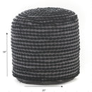River - Handcrafted Cylindrical Pouf Water Resistant Fabric