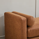 Elegant Upholstered Bench Daybed Ottoman With Bolster Pillows