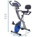 Exercise Bike Folding Stationary Bikes For Home With 16 Level Magnetic Resistance