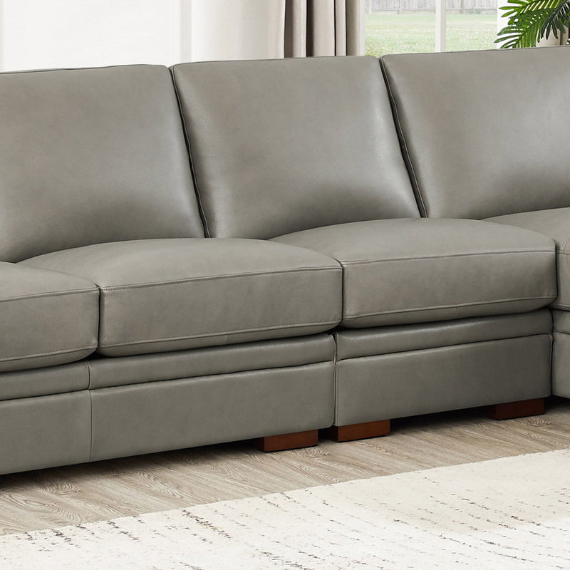 Dillon - Leather L-Shaped Sectional