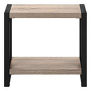 Accent Side Table, Narrow, Small, 2 Tier, Contemporary And Modern