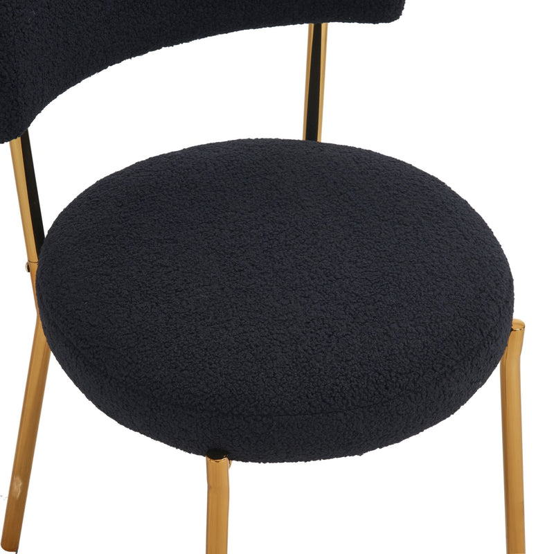 Mid-Century Modern Dining Chairs - Gold Legs