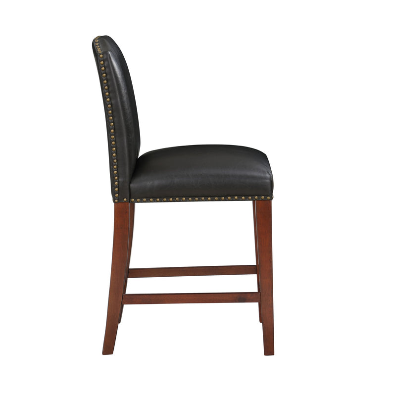 Blaire - Stationary Counter Stool With Nail Heads