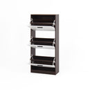 Modern Freestanding Shoe Storage Cabinet With 3 Flip Drawers
