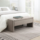 Modern Upholstered Large Bed End Bench With Storage