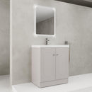 Contemporary Freestanding Bathroom Vanity With Resin Sink & Soft-Close Cabinet Doors