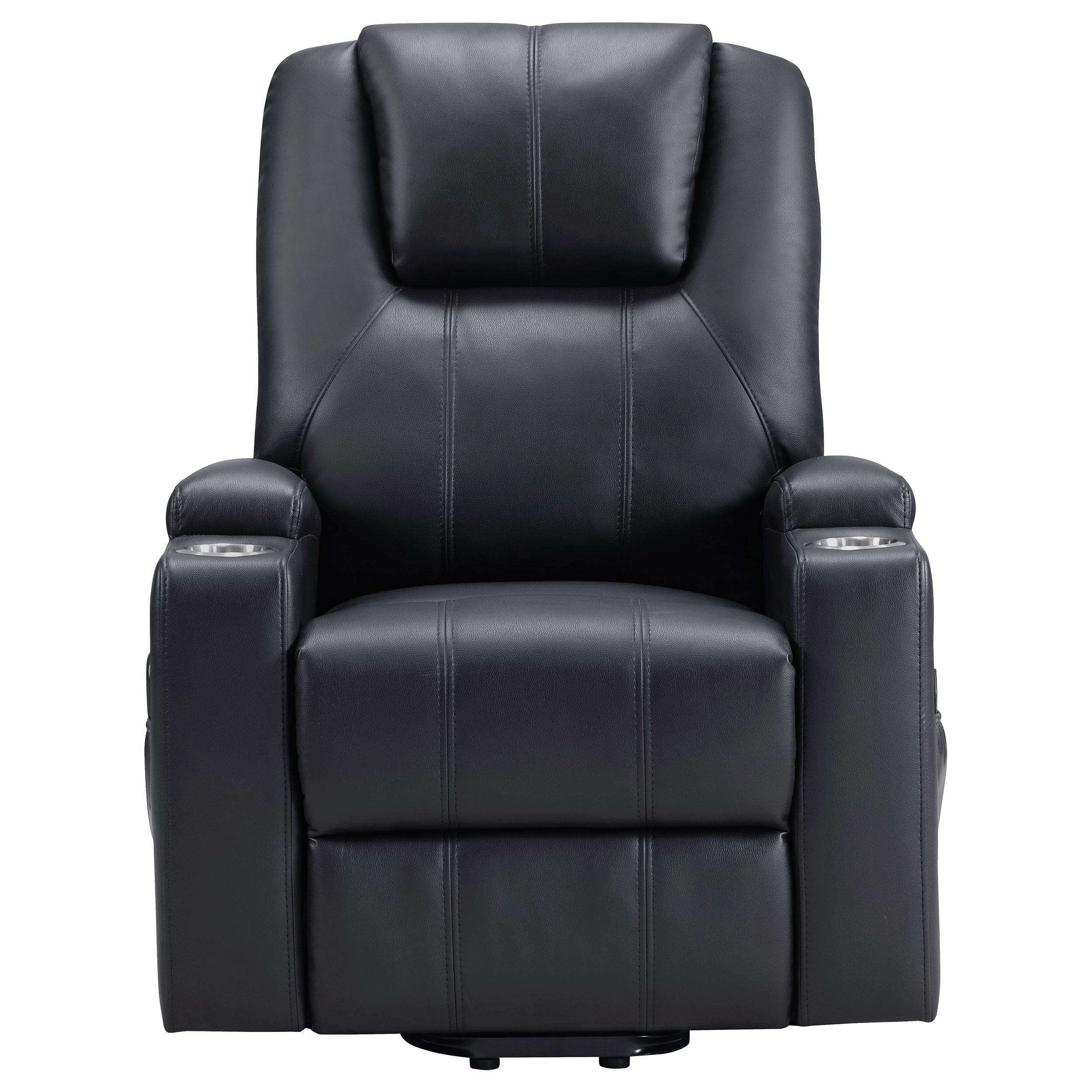 Armstrong Upholstered Power Lift Massage Recliner Espresso — view 7