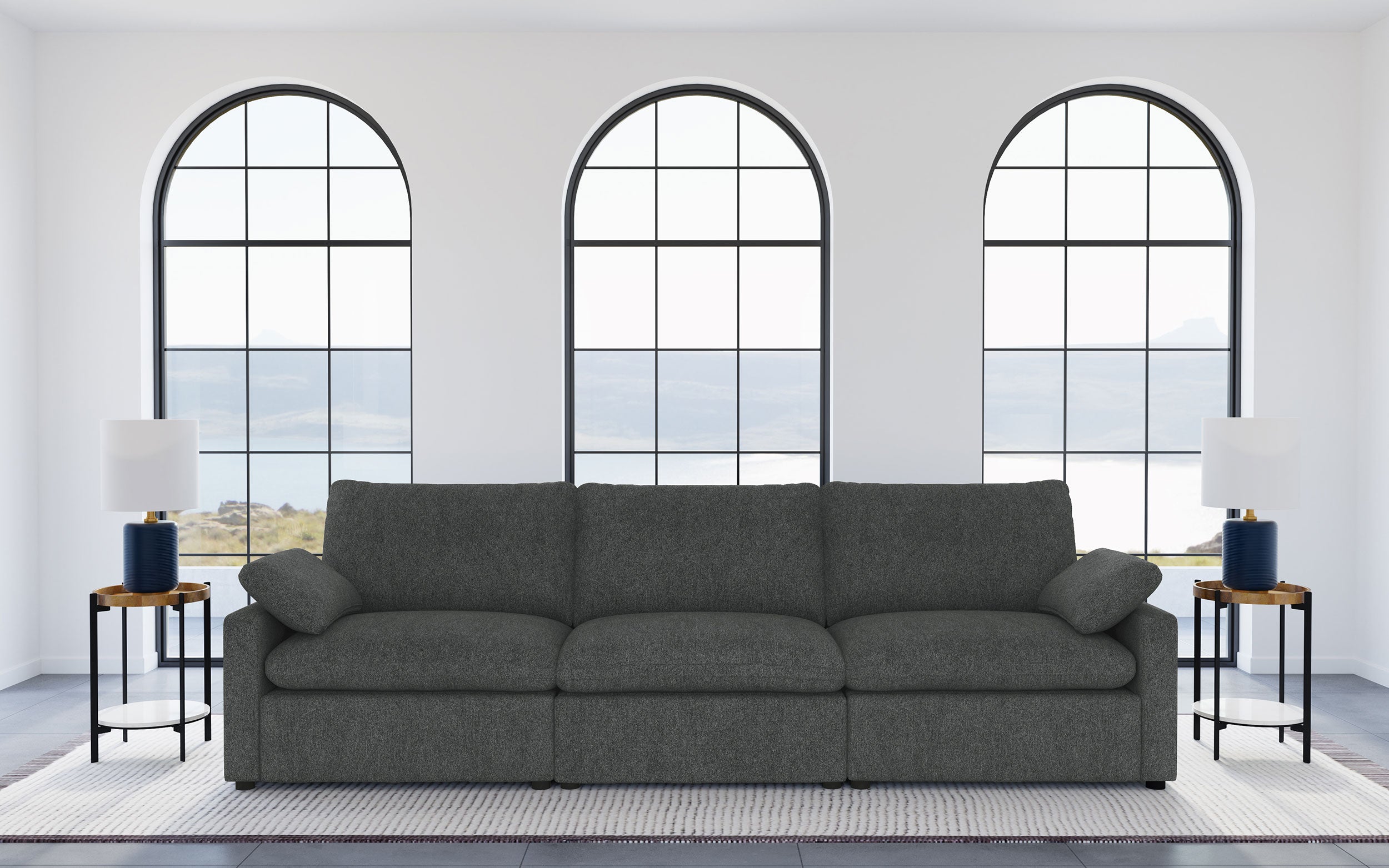 Collins Modular Power Sofa Dark Grey — view 2
