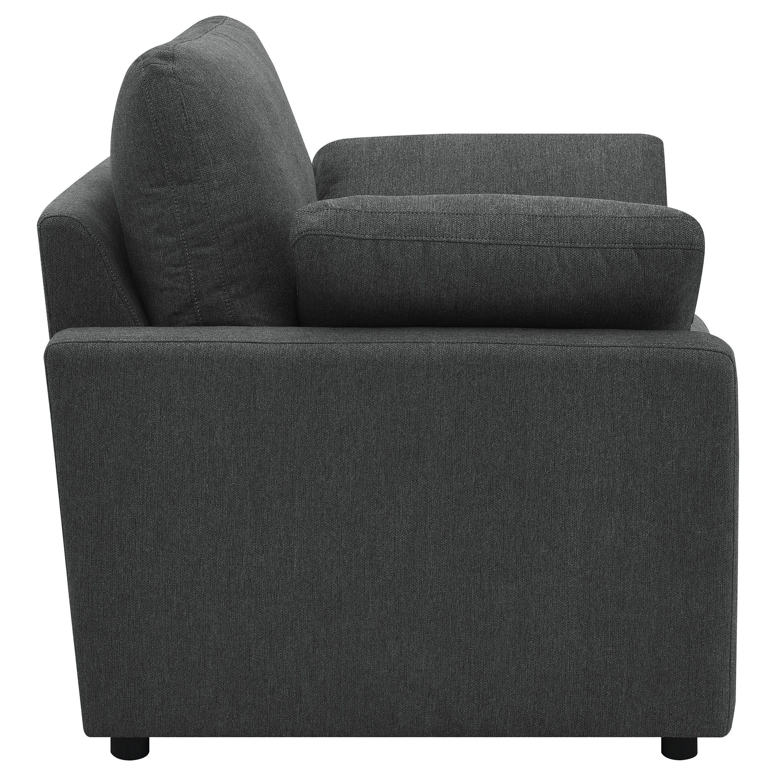 Collins Upholstered Power Recliner Chair Dark Grey — view 10