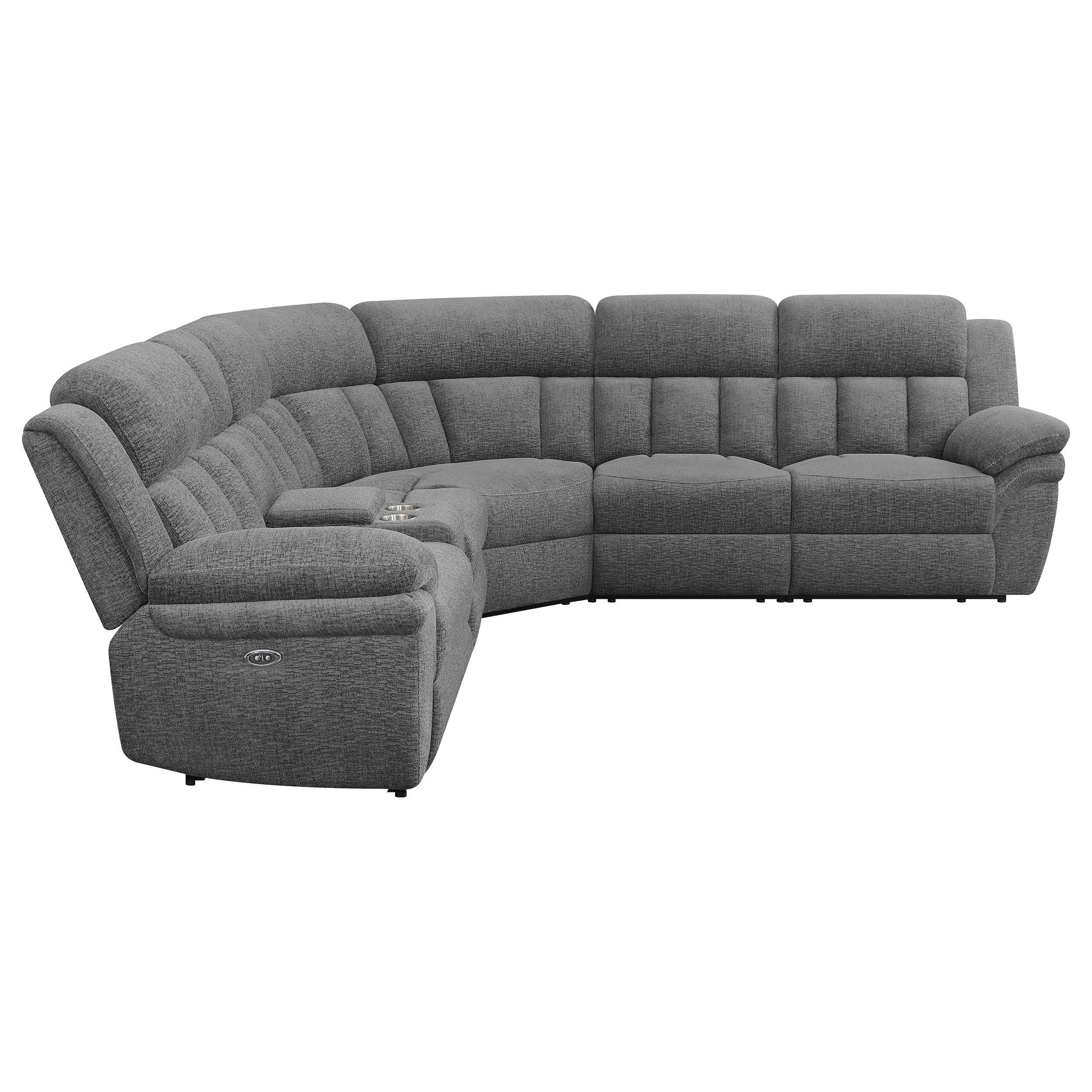 Bahrain 6-piece Modular Power Reclining Sectional Charcoal — view 6