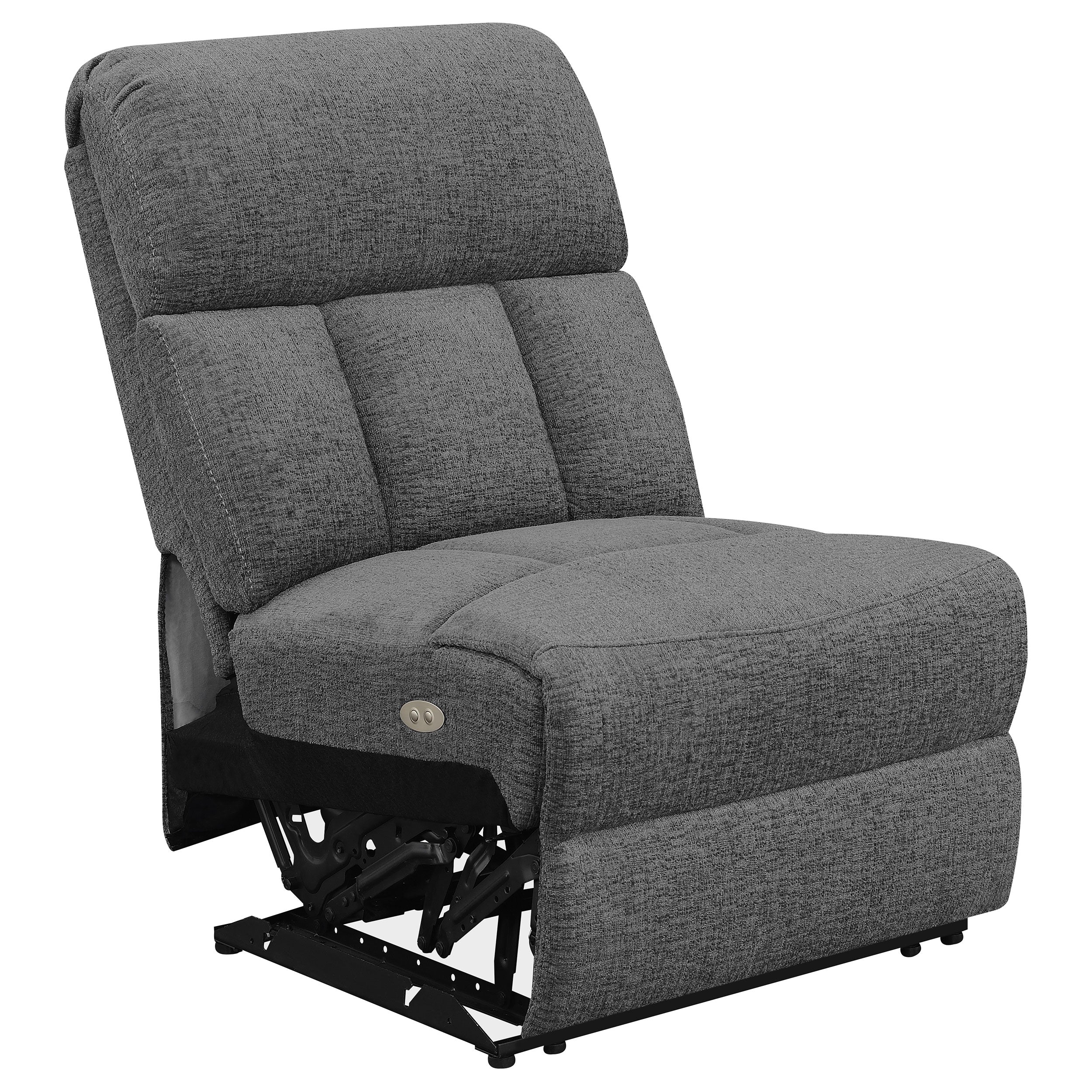 Bahrain 5-piece Power Home Theater Seating Charcoal — view 8