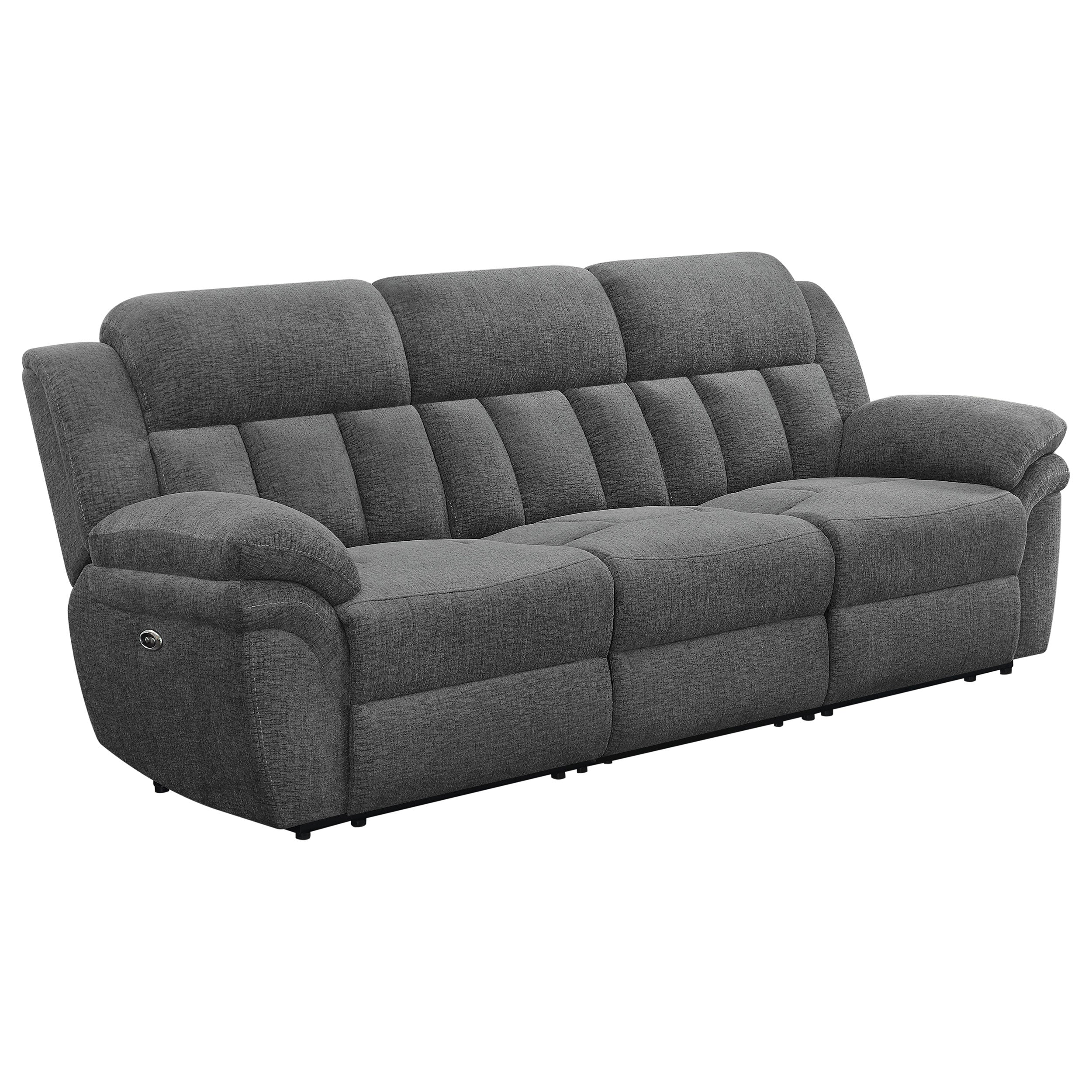 Bahrain Upholstered Power Sofa Charcoal — view 1