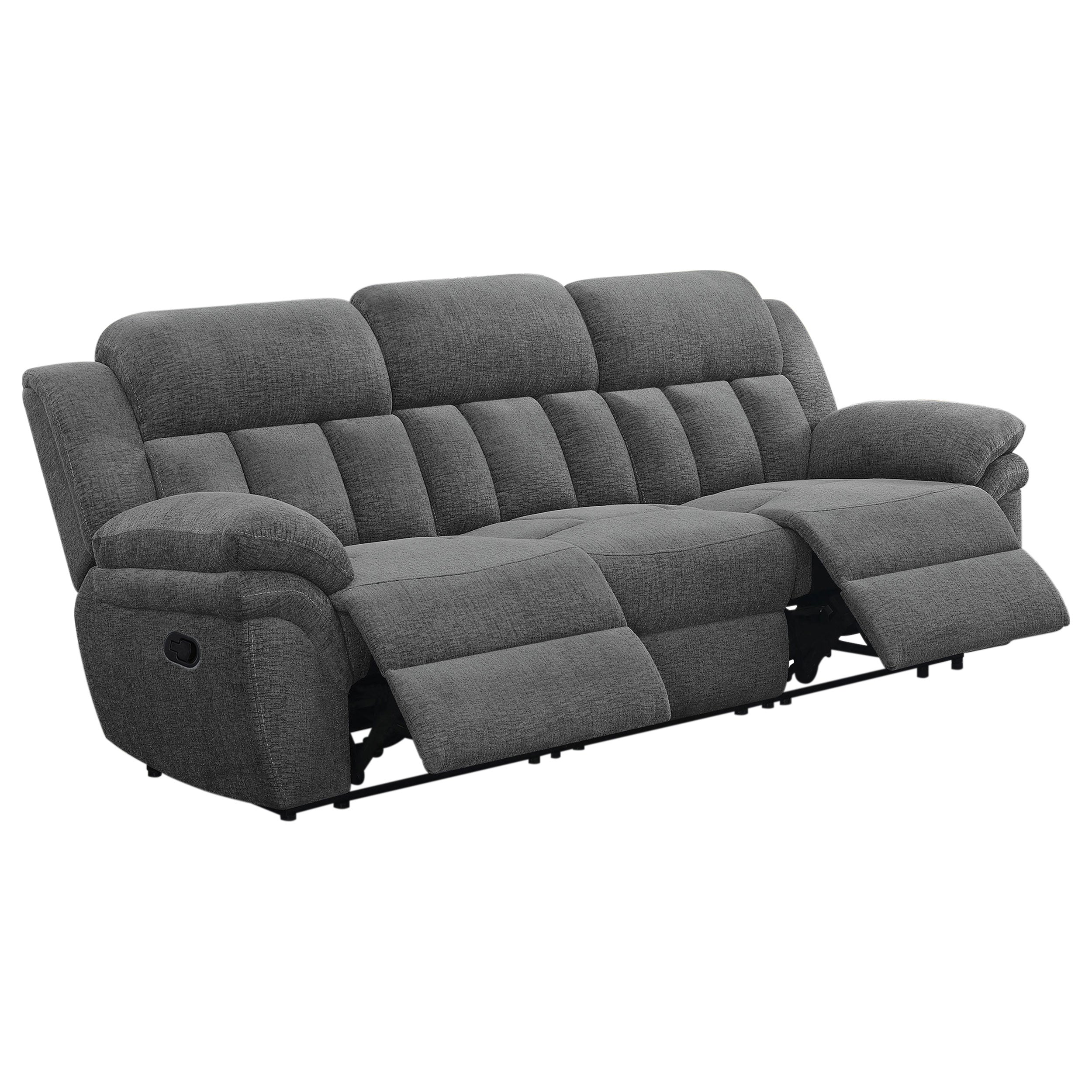 Bahrain Upholstered Motion Sofa Charcoal — view 4