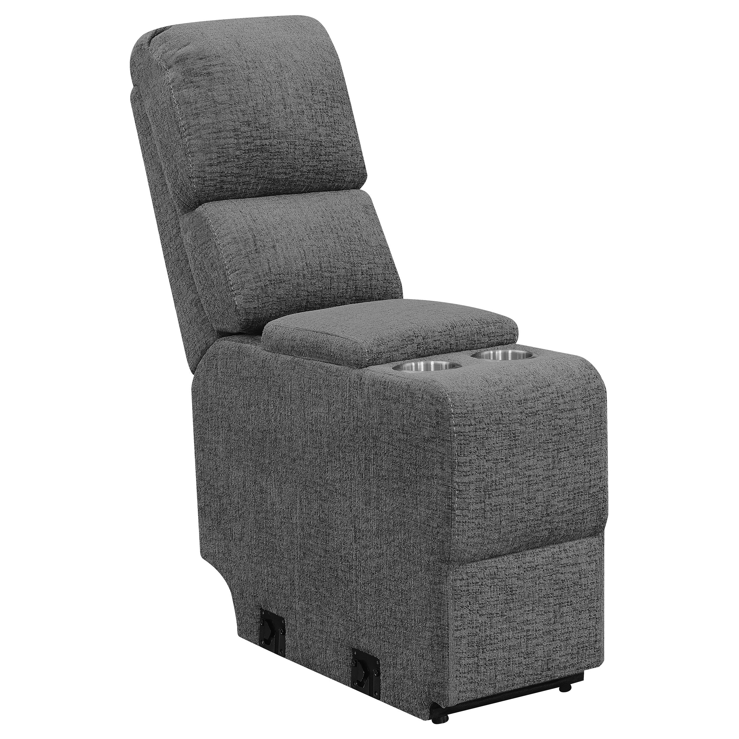Bahrain Upholstered Motion Loveseat Charcoal — view 8