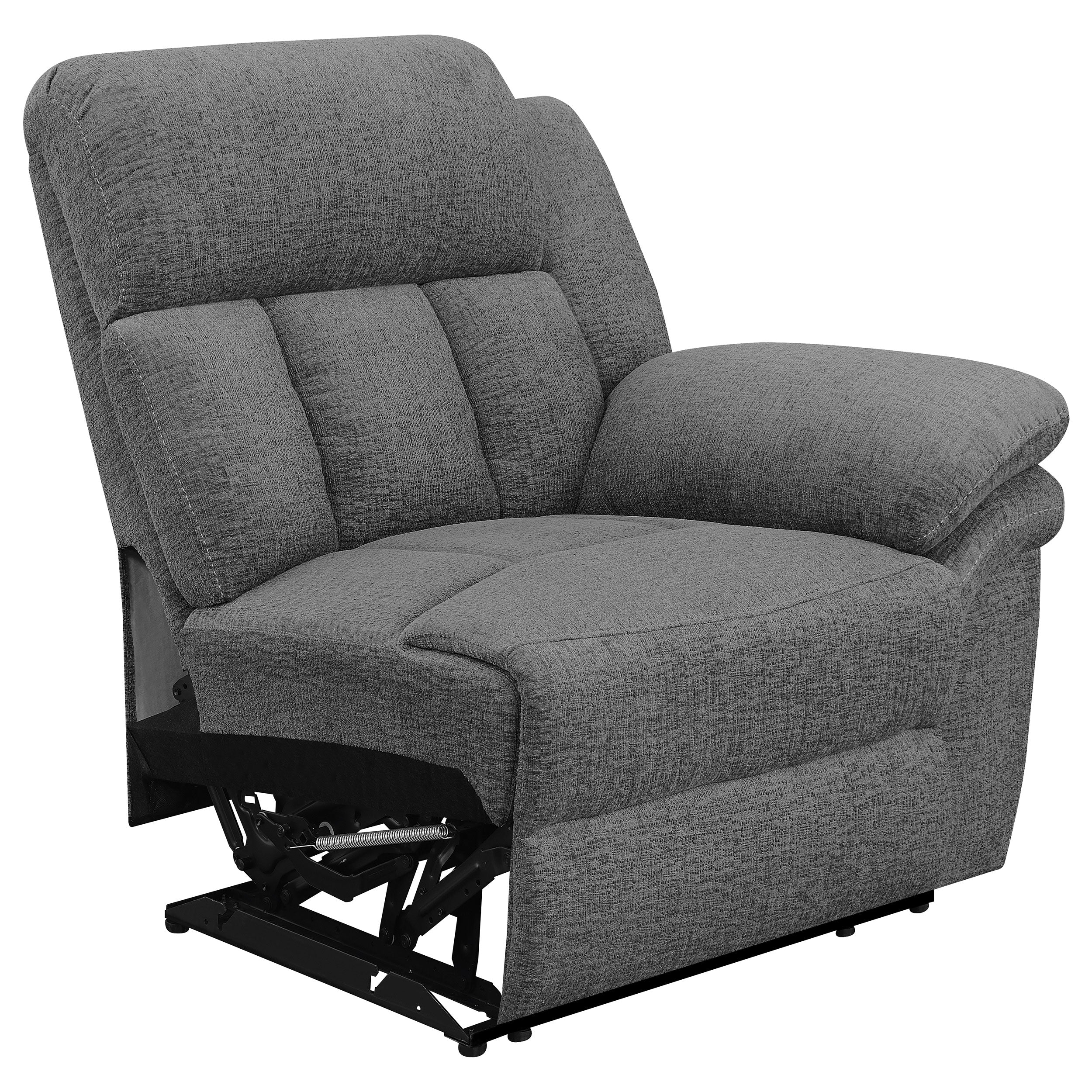 Bahrain Upholstered Motion Loveseat Charcoal — view 10