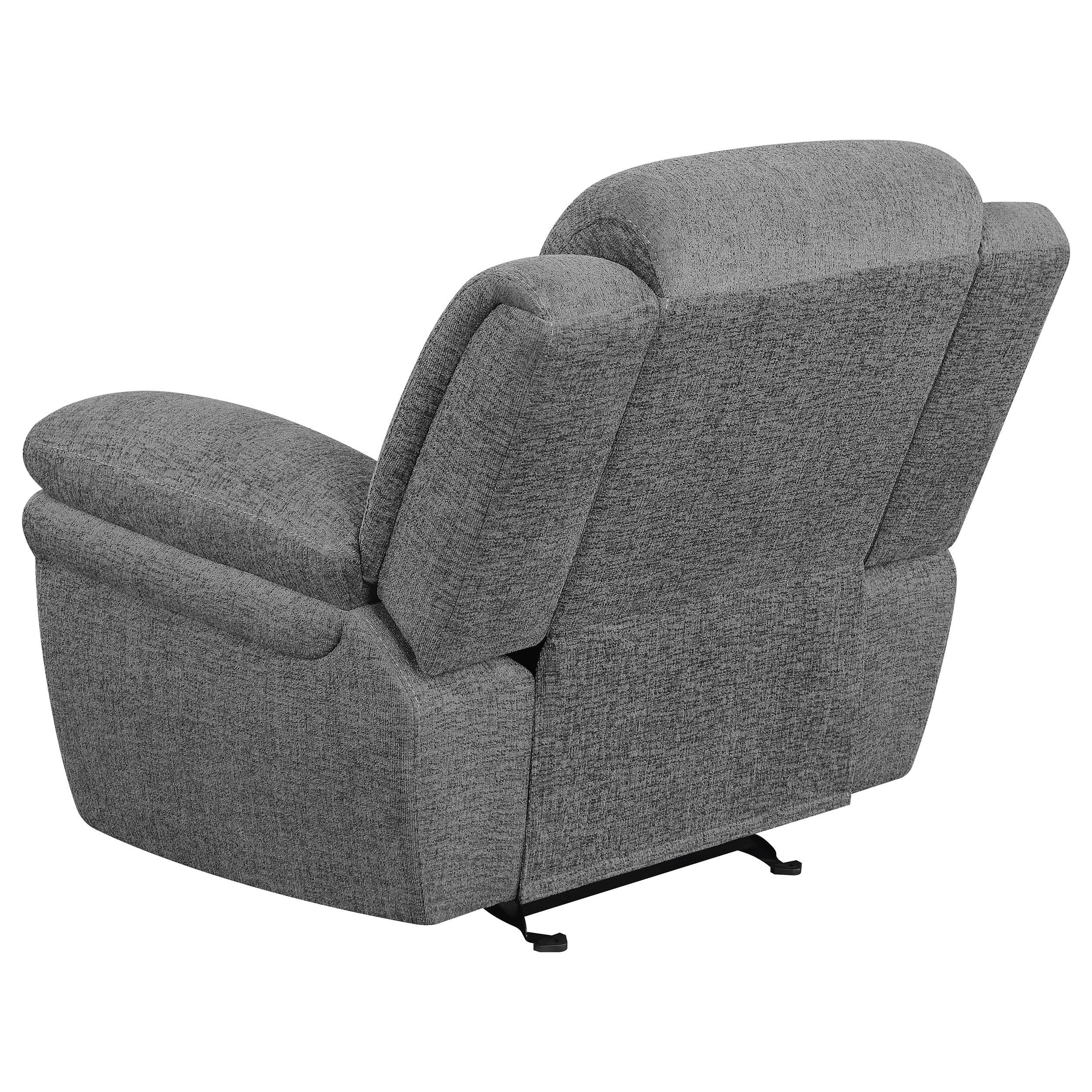 Bahrain Upholstered Glider Recliner Charcoal — view 7