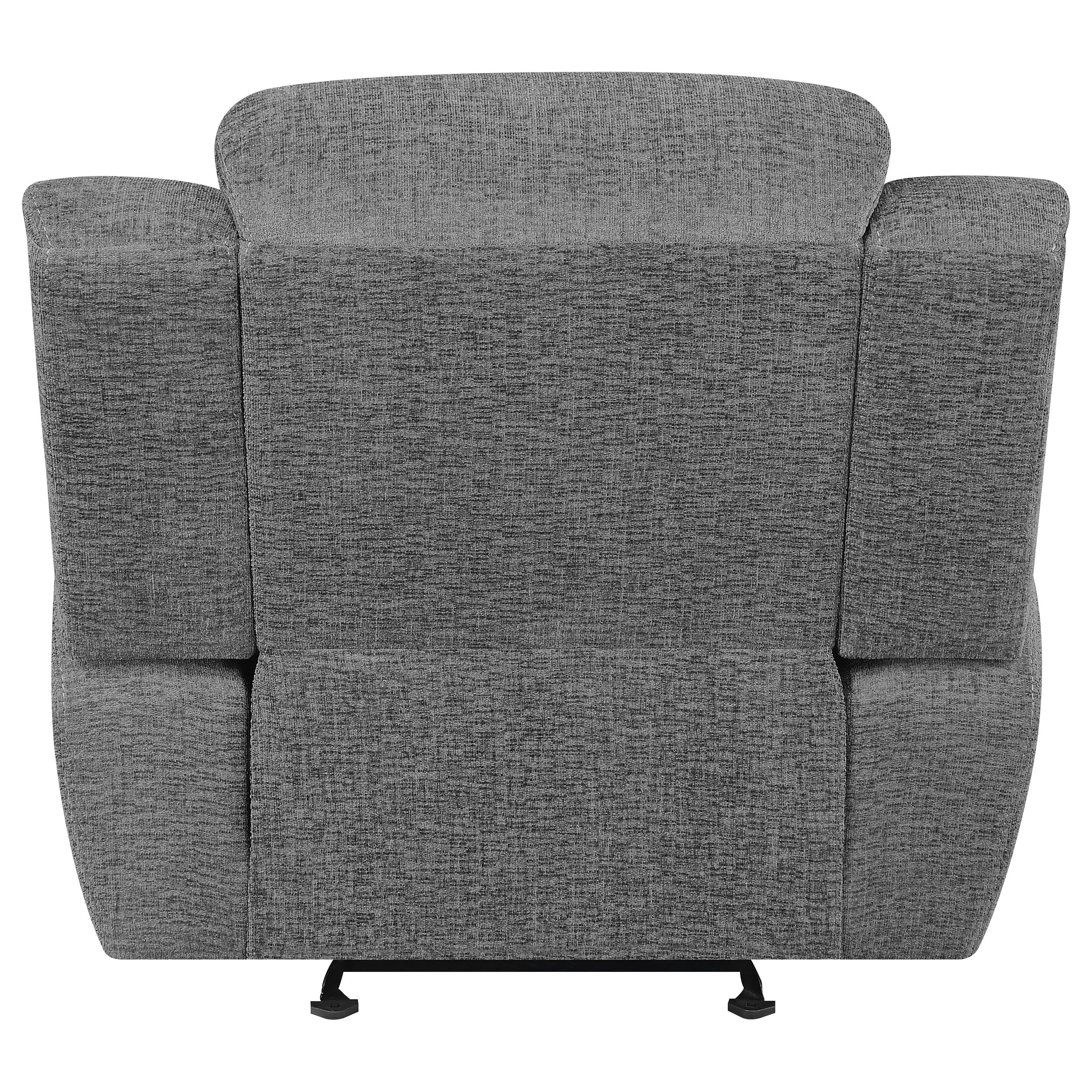 Bahrain Upholstered Glider Recliner Charcoal — view 8