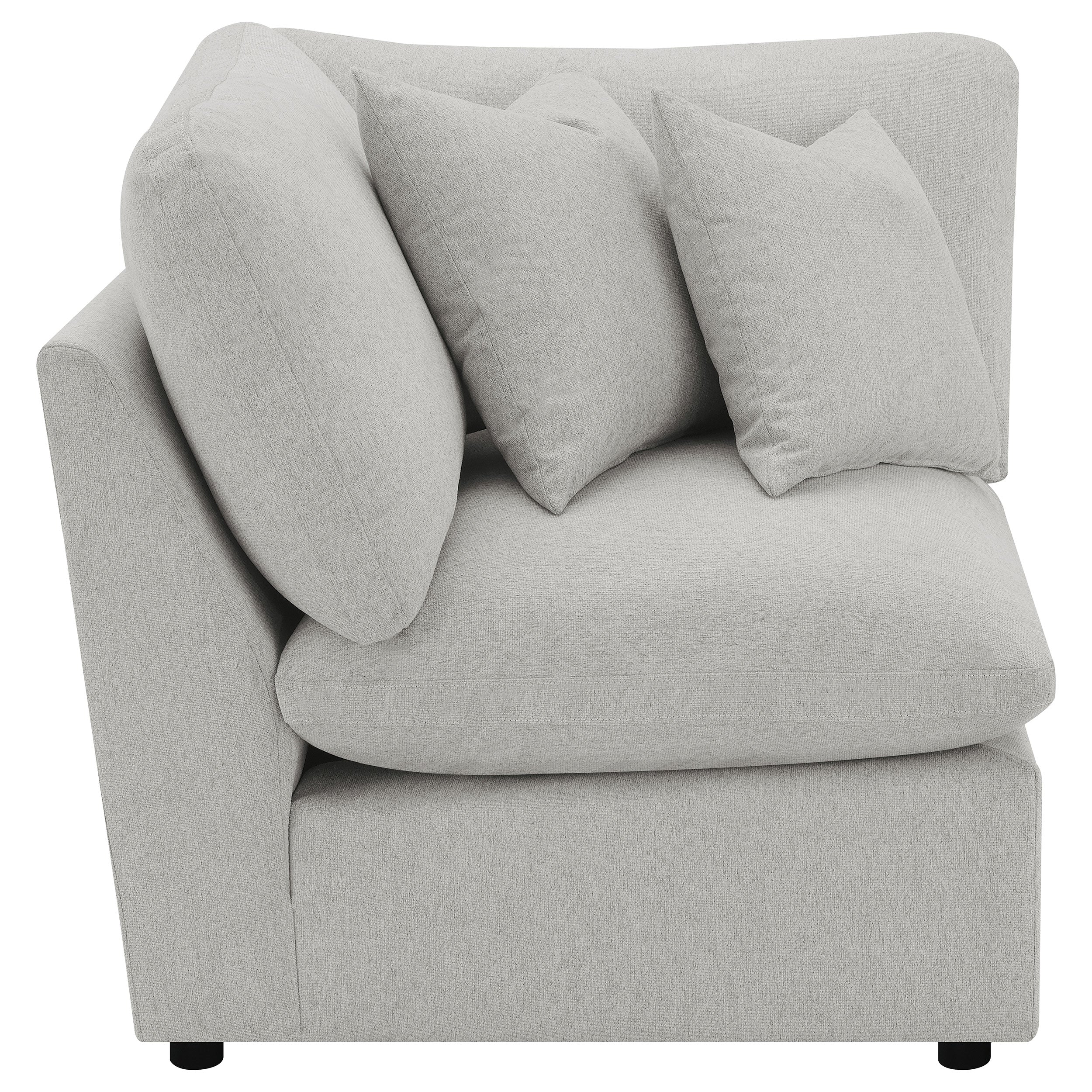 Collins Modular Corner Chair Grey — view 4