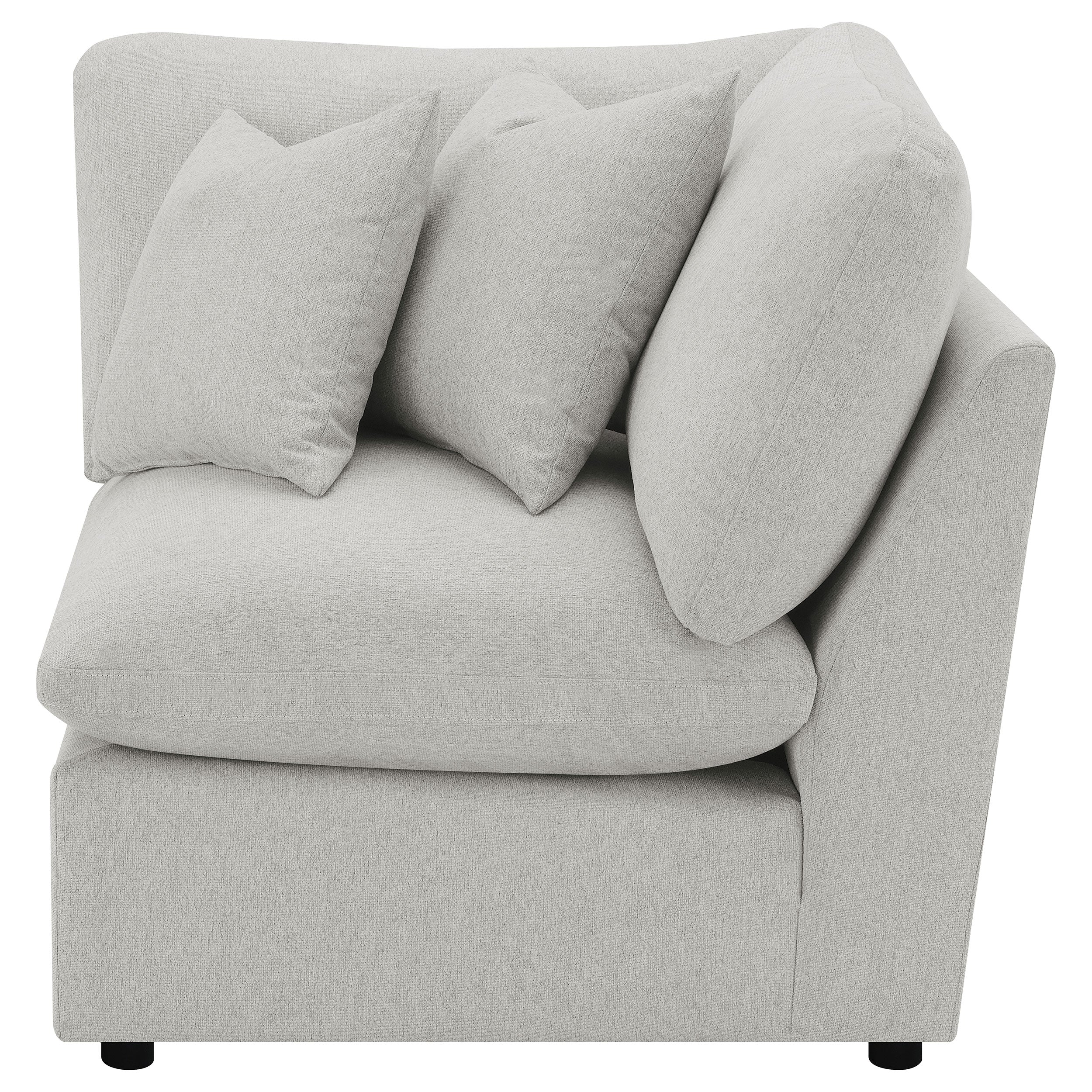 Collins Modular Corner Chair Grey — view 5